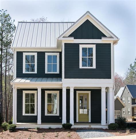 color ideas for house with grey metal roof|siding colors with grey roof.